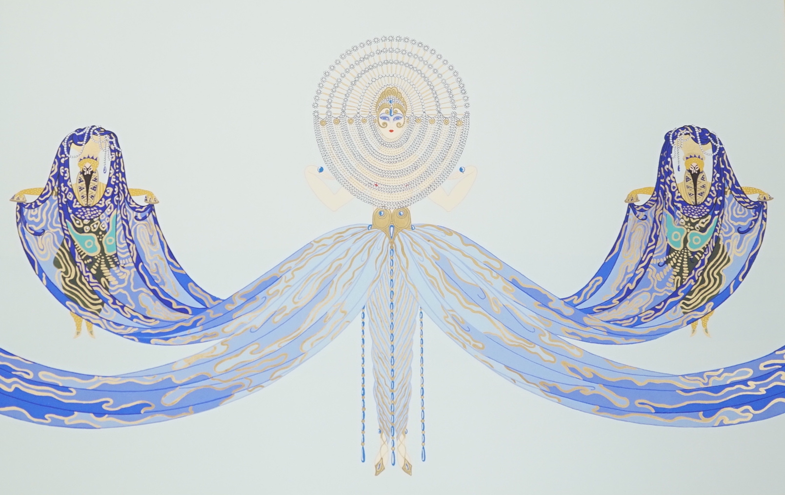 Romain de Tirtoff ('Erté') (Russian-French, 1892-1990) pencil signed limited edition sterigraph, 142/300, ‘Mediterranee’, 66cm x 50cm
